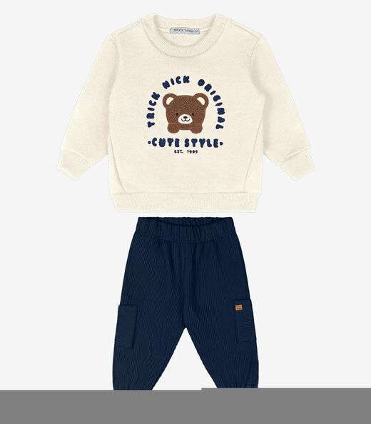 Image_Conjunto Blusão Com Calça Trick Nick Bege