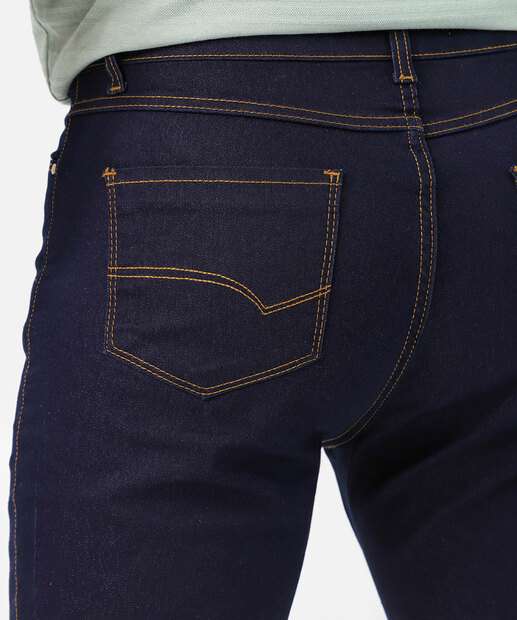 Calça Masculina Jeans Skinny Bolsos 
