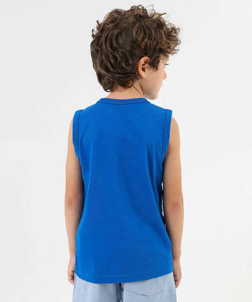 Regata Infantil Sonic Tam 4 a 10 Azul