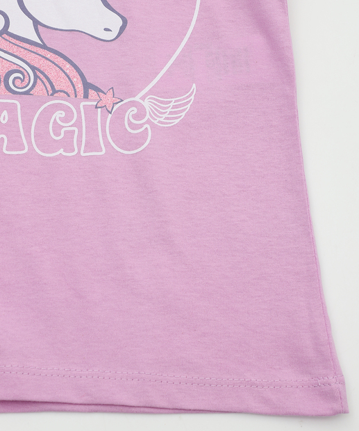 Blusa Infantil Estampa Unicórnio Marisa Tam 4 a 10 Lilás