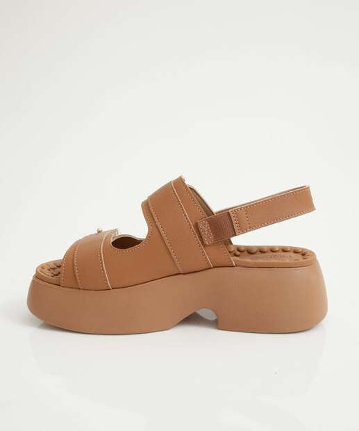 Sandália Flatform Feminina Fivela Modare