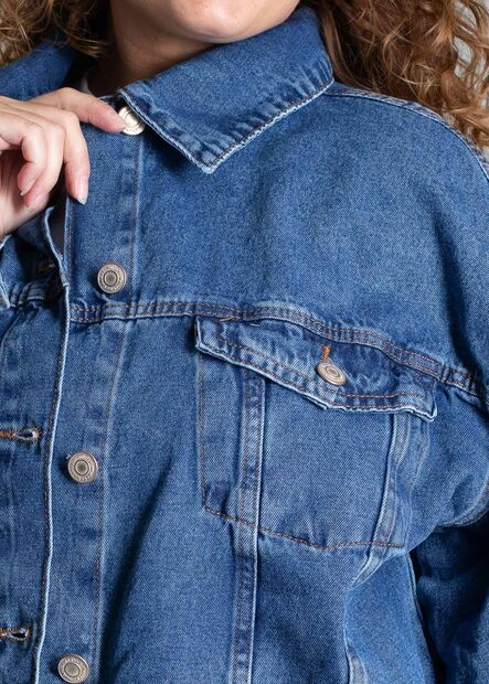 Jaqueta Jeans Sawary Plus Size - 281514