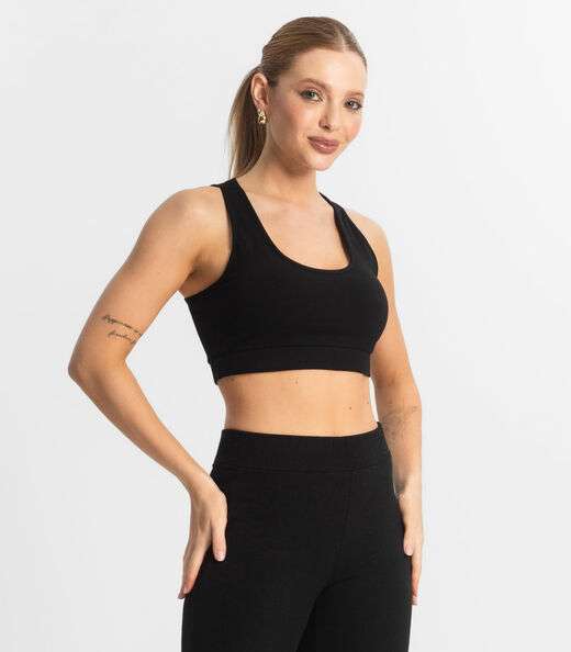 Image_Top Fitness Feminino em Cotton Pesado Select Preto