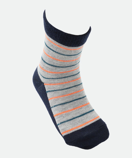 Kit 3 Meias Infantil Estampa Dinossauro Marisa Cinza