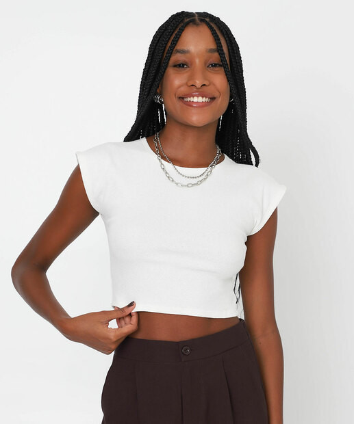Image_Blusa Feminina Cropped Muscle Tee Marisa Off White
