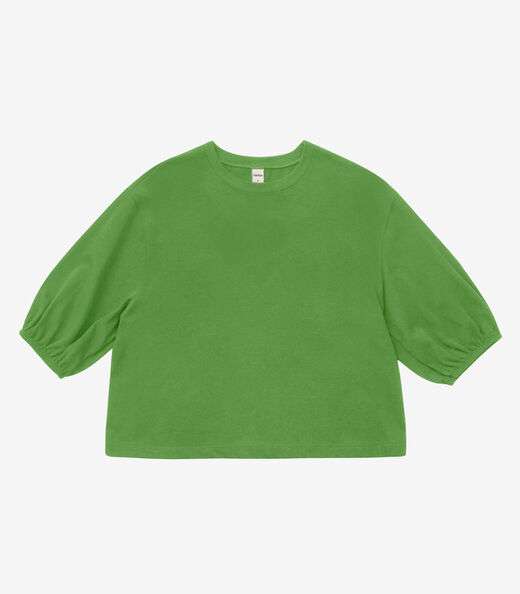 Blusa Feminina Manga Camponesa Rovitex Verde