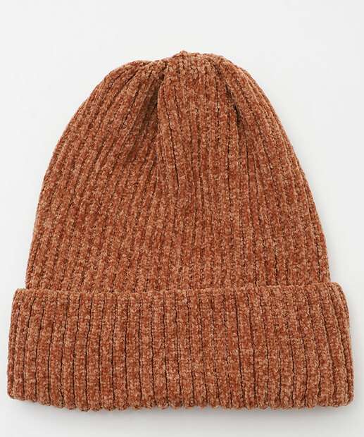 Touca Feminina Chenille Marisa Bege