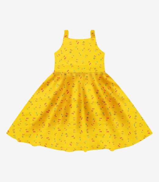 Image_Vestido em Popeline Rovi Kids Laranja