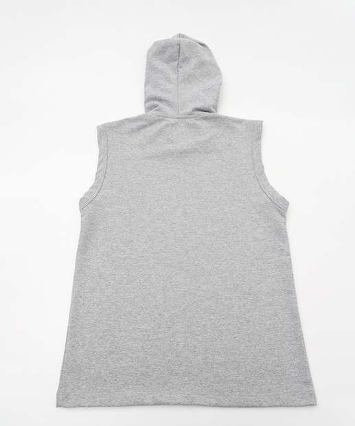 Regata Juvenil Capuz Marisa Tam 10 a 16 Cinza