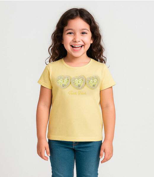 Image_Blusa Infantil Manga Curta Trick Nick Amarelo