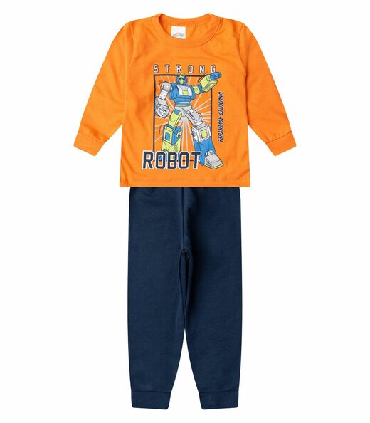 Image_Conjunto Menino Blusa Longa E Calça Select Laranja