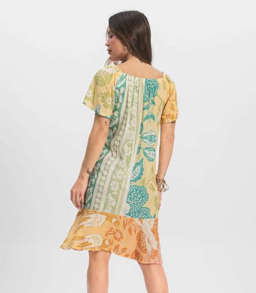 Vestido Ciganinha Infinita Cor Laranja