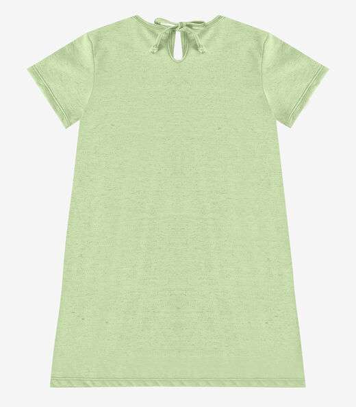 Vestido Infantil em Moletinho Maquenetado Select Verde