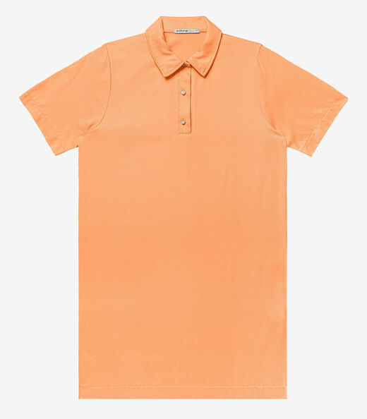 Vestido Curto Viscose Double Feminino Endless Laranja