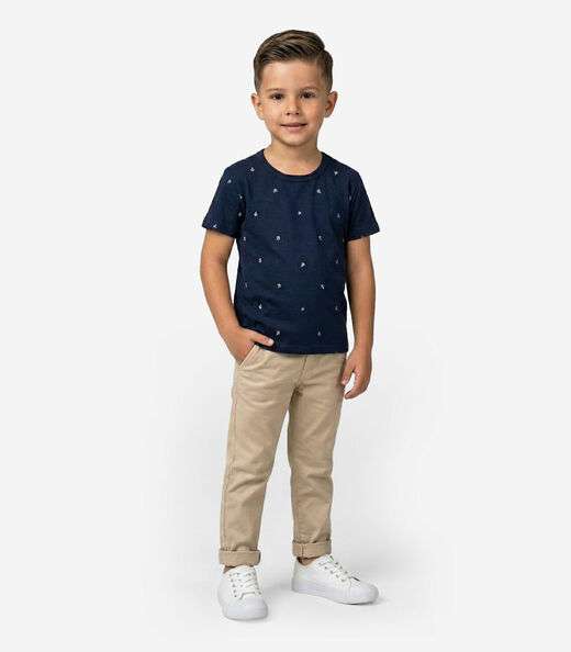 Camiseta Infantil Menino Animais Infinita Cor Azul