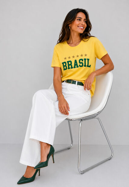 Image_Blusa Brasil Malha Comfy Manga Curta Amarelo Salvatore