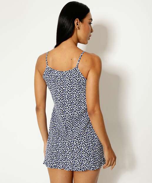 Camisola Estampa Animal Print Alças Finas Marisa