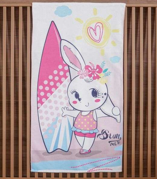 Image_Toalha De Praia Infantil Bene Casa Rosa