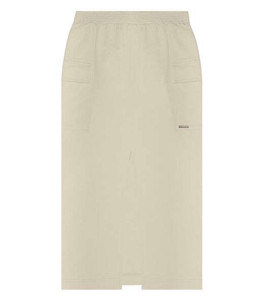 Saia Midi Cargo Feminino Rovitex Bege
