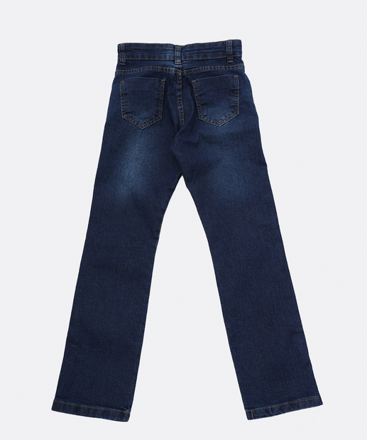 Calça Juvenil Jeans Skinny Bolsos Tam 10 a 16 Azul