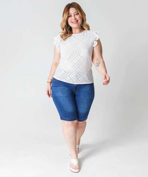 Image_Bermuda Plus Size Feminina Jeans Ciclista