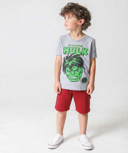 Image_Bermuda Infantil Moletom Cargo Marisa Tam 4 a 10 Vermelho