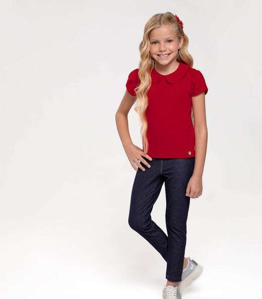 Legging Infantil Em Molecotton Trick Nick Azul