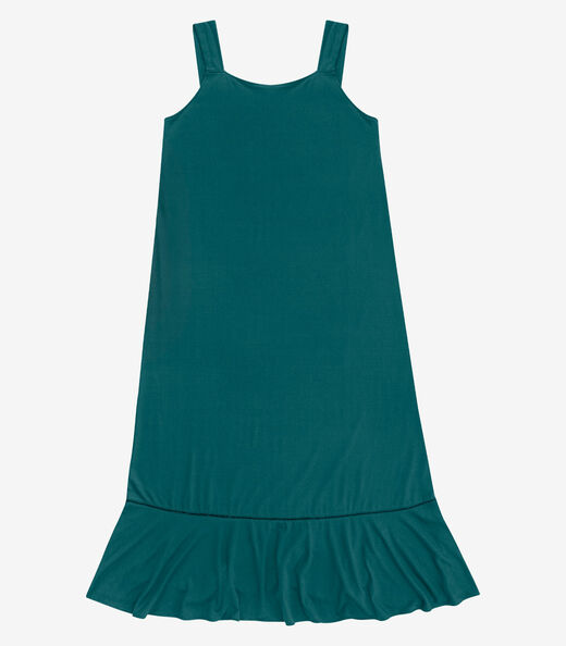 Vestido Feminino Super Midi Viscose Secret Glam Verde