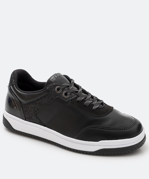 Image_Tênis Feminino Casual Recorte Ramarim Preto