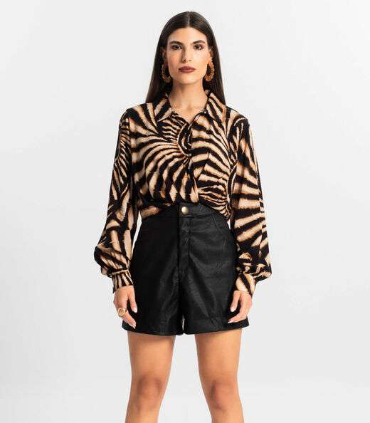 Image_Camisa de Viscose Manga Longa Endless Preto