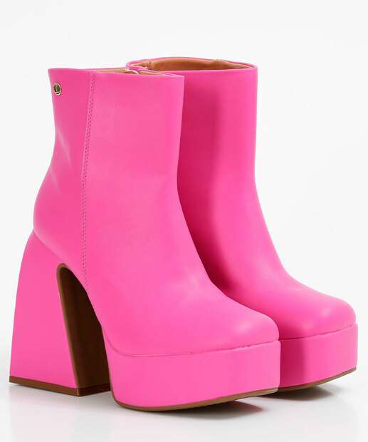 Bota Feminina Salto Grosso Meia Pata Vizzano