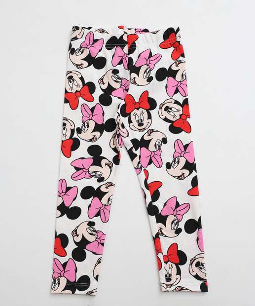 Image_Calça Infantil Legging Minnie Tam 1 a 3 Off White