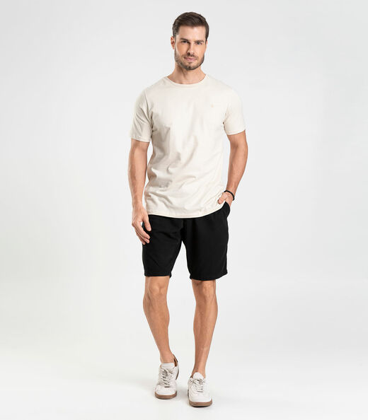 Camiseta Masculina Básica Diametro Bege