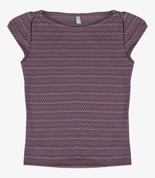 Blusa Feminina Em Jacquard Marino Infinita Cor Roxo