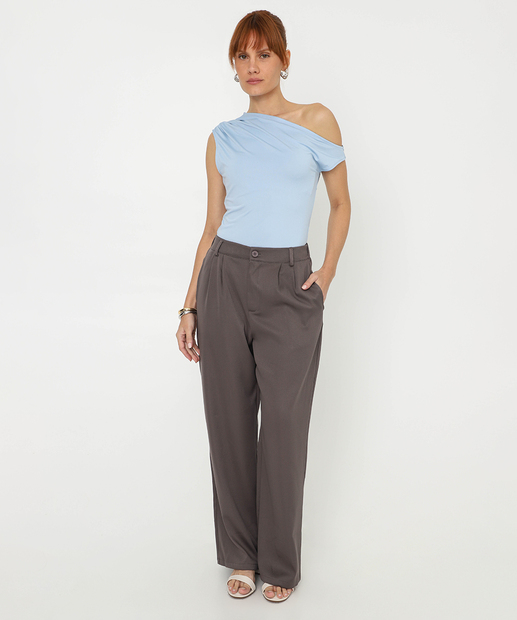 Blusa Feminina Ombro Assimétrico Marisa Azul