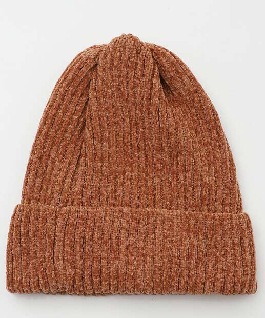 Touca Feminina Chenille Marisa Bege