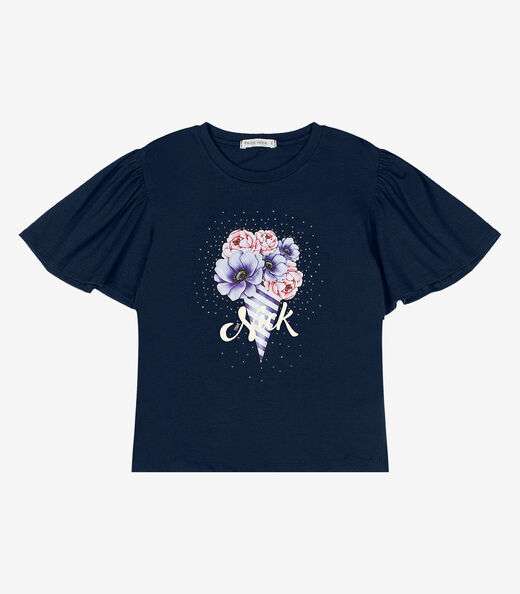 Blusa Infantil Feminina Trick Nick Azul