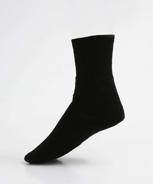 Kit 3 Pares Meias Cano Médio Masculina Esportivas