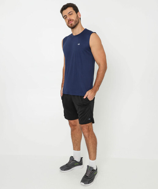Regata Masculina Dry Fit Fitness MR Azul