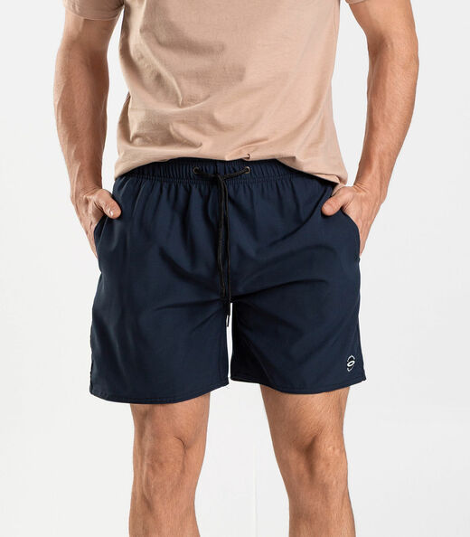 Bermuda Masculina Lisa De Microfibra Long Bong Azul