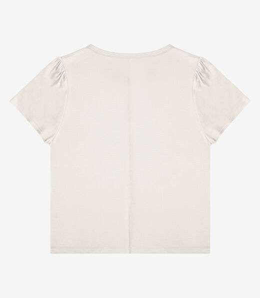 Blusa Feminina Em Visco Tricot Infinita Cor Bege