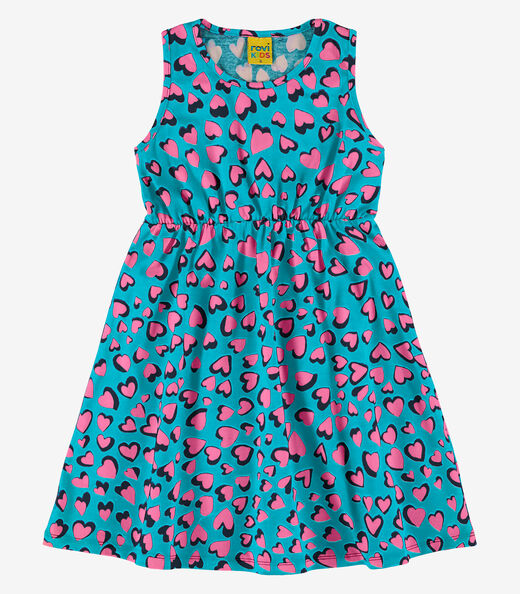 Vestido Infantil Estampado Rovi Kids Azul