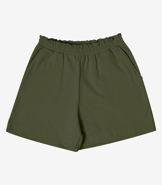 Image_Shorts Feminino em Moletom Sarjado Rovitex Verde