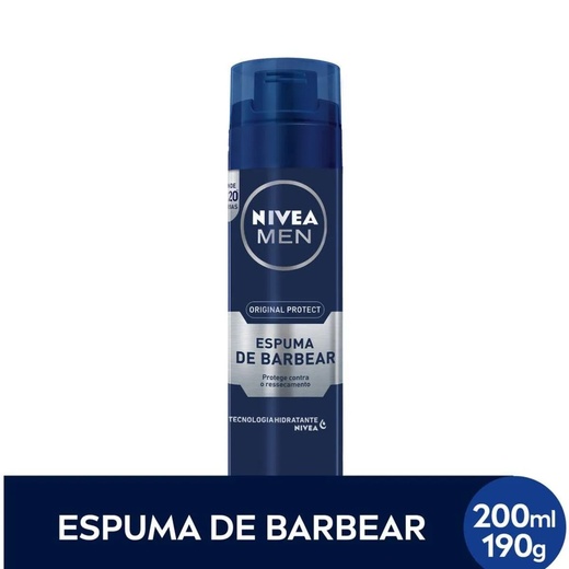 Image_Kit com 2 Unidades de Espuma de Barbear Nivea Men Original Protect com 200ml
