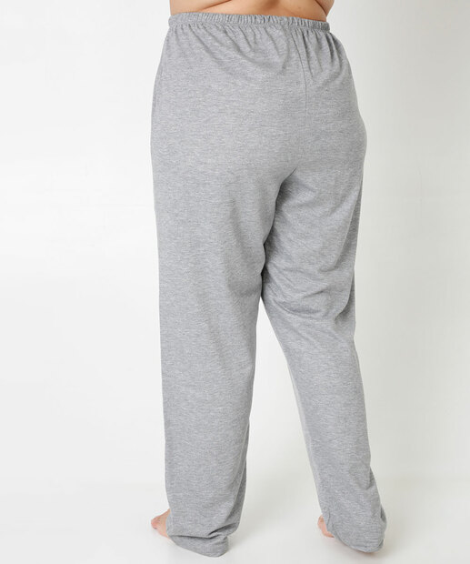 Pijama Plus Size Feminino Mickey Manga Longa Disney
