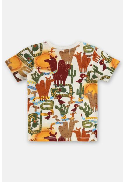 Conjunto Menino Camiseta e Bermuda Três e Já