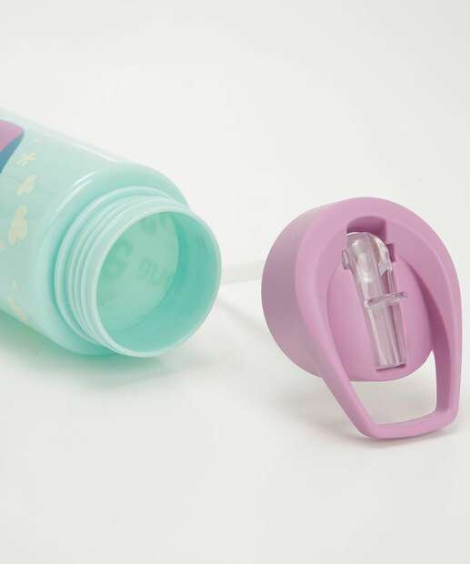 Garrafa Squeeze Infantil Estampa Stitch Disney 350ml