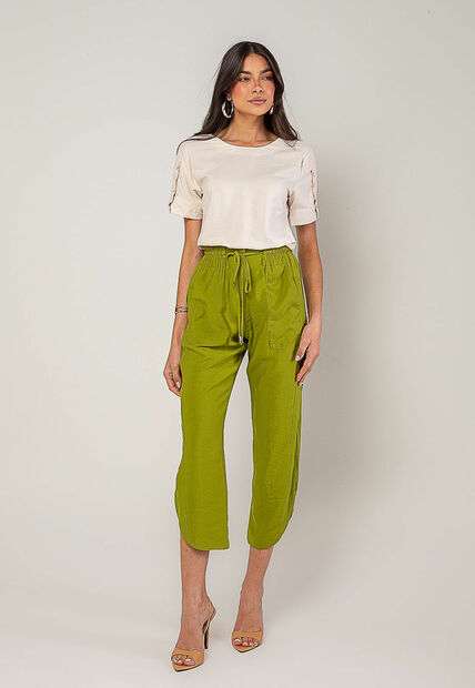 Blusa Alfaiataria Com Botões Na Manga Marfim Salvatore