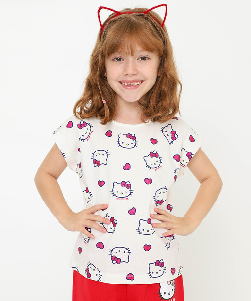 Image_Camiseta Infantil Hello Kitty Tam 4 a 10 Off White