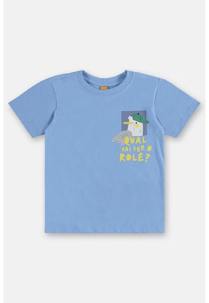 Conjunto Menino Camiseta e Short Três e Já